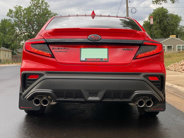 Rally Armor 2022 + Subaru WRX Black UR Mud Flap w/ Red Logo - GUMOTORSPORT