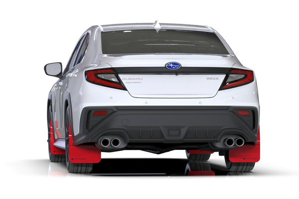 Rally Armor 2022 + Subaru WRX Red UR Mud Flap w/ Black Logo - GUMOTORSPORT