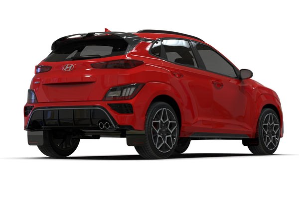 Rally Armor 2022 + Hyundai Kona N Line Black UR Mud Flap w/ Grey Logo