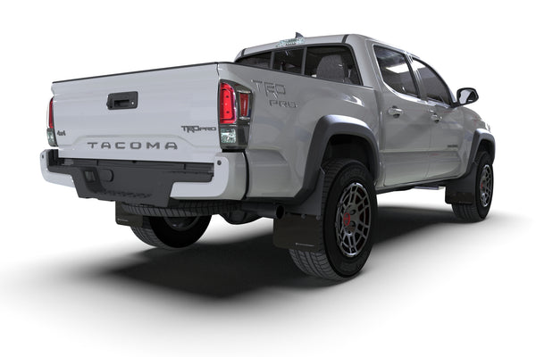 Rally Armor 2016 - 2023 Toyota Tacoma Black Mud Flap w/ Grey Logo