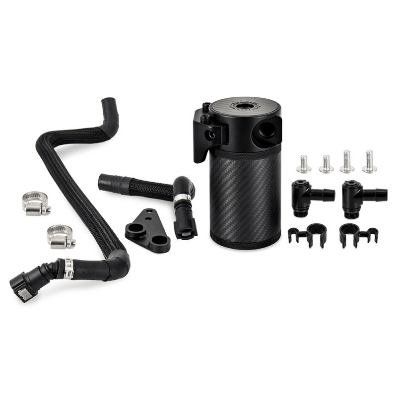 Mishimoto 2020+ Chevrolet Corvette C8 Baffled Oil Catch Can Kit (PCV Side) - Carbon Fiber - GUMOTORSPORT