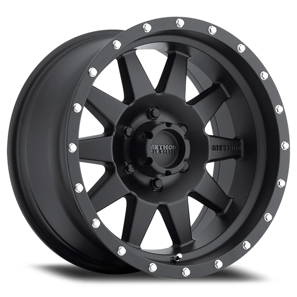 Method MR301 The Standard 15x7 -6mm Offset 5x4.5 ( 5x114.3 ) 83mm CB Matte Black Wheel