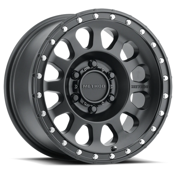 Method MR315 17x8.5 0mm Offset 5x150 110.5mm CB Matte Black Wheel