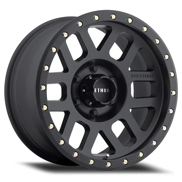 Method MR309 Grid 18x9 +18mm Offset 6x135 94mm CB Matte Black Wheel