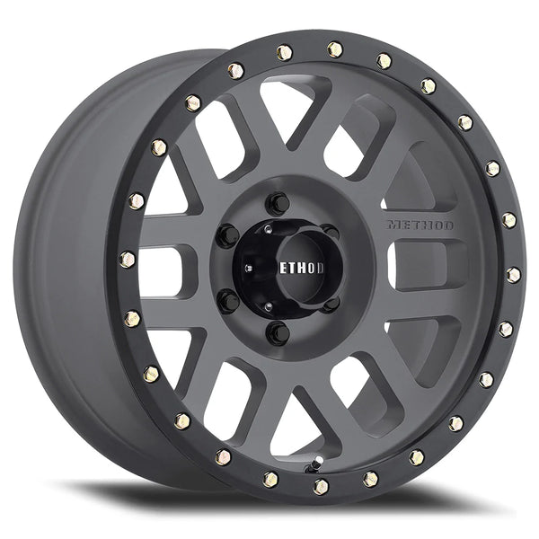 Method MR309 Grid 18x9 +18mm Offset 8x6.5 130.81mm CB Titanium/Black Street Loc Wheel - GUMOTORSPORT