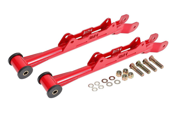 BMR 10-15 5th Gen Camaro Chrome Moly Non-Adj. Rear Lower Control Arms (Delrin) - Red - GUMOTORSPORT