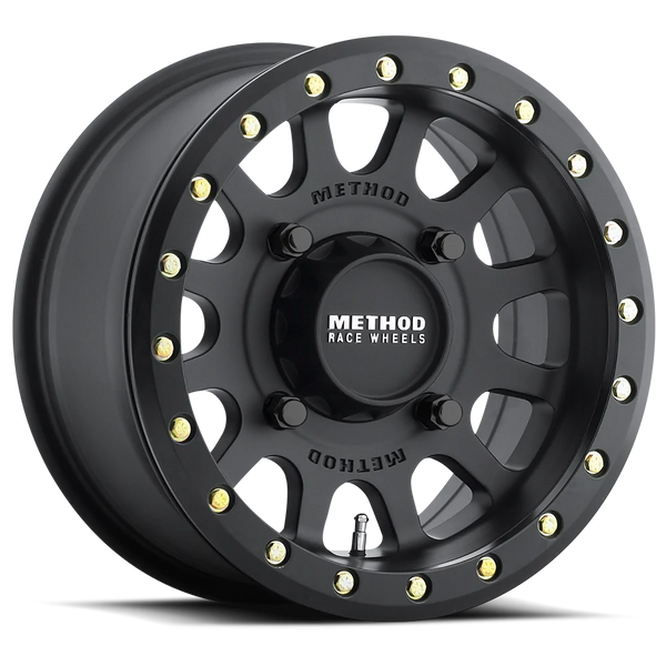 Method MR401 UTV Beadlock 15x7 4+3/+13mm Offset 4x136 106mm CB Matte Black w/BH-H24100 Wheel - GUMOTORSPORT