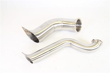 PLM Power Driven B-Series Hood Exit Up-Pipe & Dump Tube for Top Mount Turbo Manifold - GUMOTORSPORT