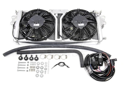 PLM Shelby GT500 Heat Exchanger with SPAL Fans & Wiring Harness - GUMOTORSPORT