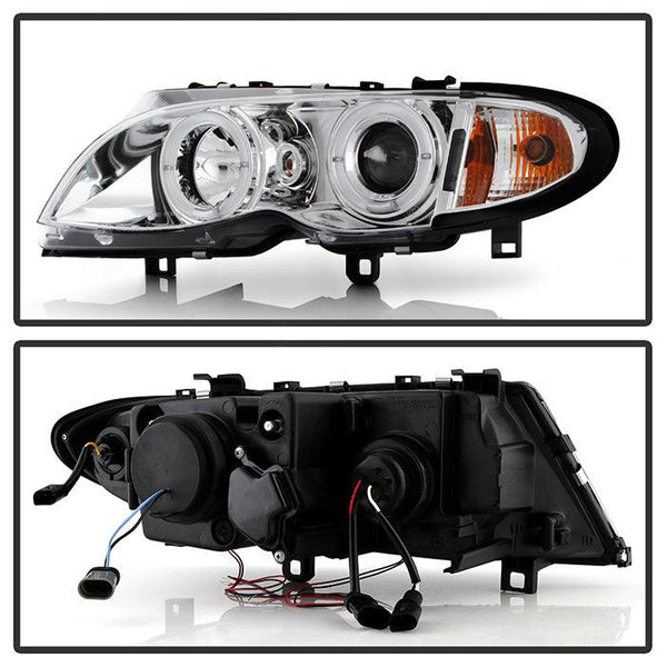 Spyder BMW E46 3-Series 2002 - 2005 4DR Projector Headlights 1PC LED Halo Chrm PRO-YD-BMWE4602-4D-AM-C - GUMOTORSPORT