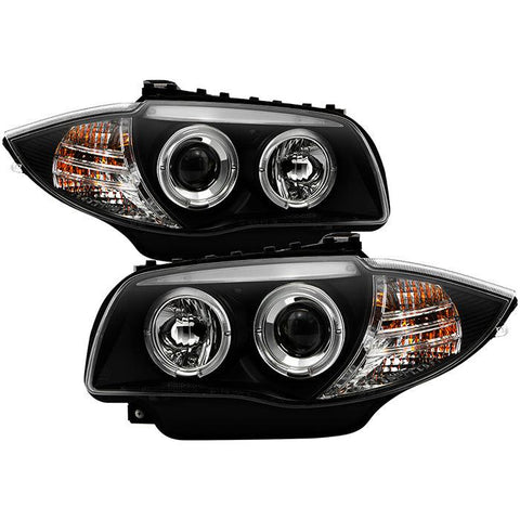 Spyder BMW E87 1-Series 08-11 Projector Headlights LED Halo - GUMOTORSPORT