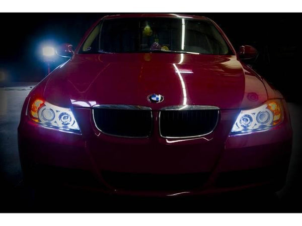 Spyder BMW E90 3-Series 2006 - 2008 4DR Projector CCFL Halo - Eyebrow Bulb Blk- PRO-YD-BMWE9005-CCFL-BK - GUMOTORSPORT