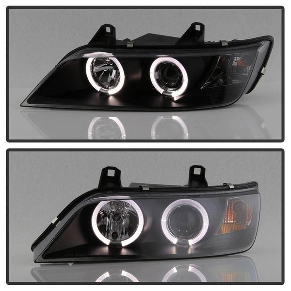 Spyder BMW Z3 1996 - 2002 Projector Headlights LED Halo Black High H1 Low H1 PRO-YD-BMWZ396-HL-BK - GUMOTORSPORT