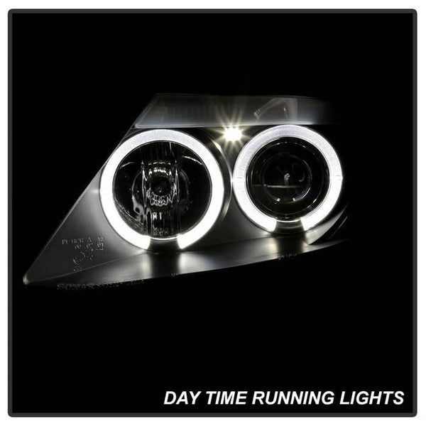 Spyder BMW Z4 2003 - 2008 Projector Headlights Xenon/HID Model Only - LED Halo Black PRO-YD-BMWZ403-HID-BK - GUMOTORSPORT