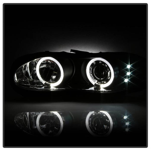 Spyder Chevy Camaro 1998 - 2002 Projector Headlights LED Halo LED Blk - Low H1 PRO-YD-CCAM98-HL-BK - GUMOTORSPORT
