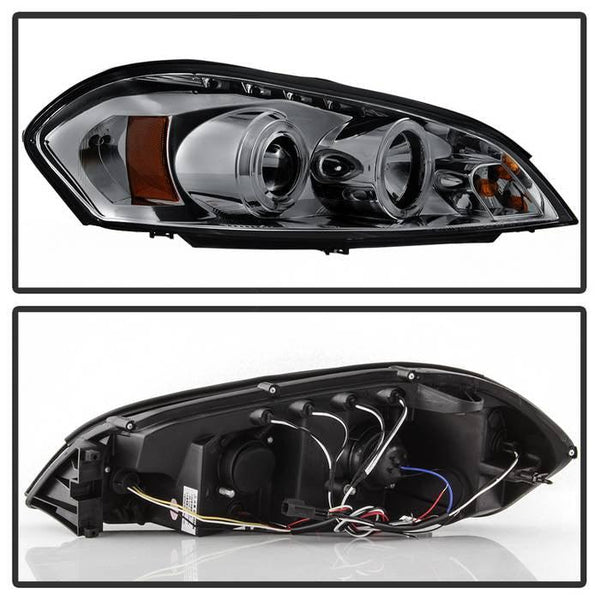 Spyder Chevy Impala 2006 - 2013 Projector Headlights LED Halo LED Smke PRO-YD-CHIP06-HL-SM - GUMOTORSPORT