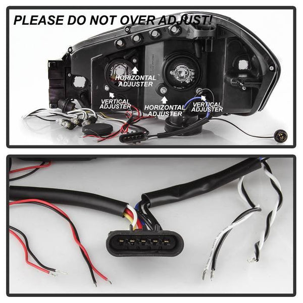 Spyder Chevy Impala 2006 - 2013 Projector Headlights LED Halo LED Smke PRO-YD-CHIP06-HL-SM - GUMOTORSPORT