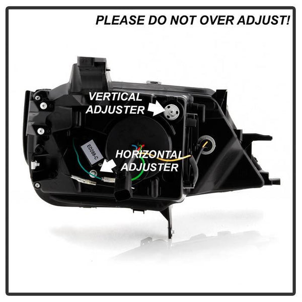 Spyder 2014 - 2019 Chevrolet Impala Proj Headlights Low Beam/High Beam H9 Inc - Black PRO-YD-CHIP14-LB-BK - GUMOTORSPORT