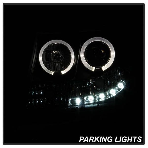 Spyder Chevy Suburban 1500 2007 -2014 Projector Headlights LED Halo LED Blk PRO-YD-CSUB07-HL-BK - GUMOTORSPORT
