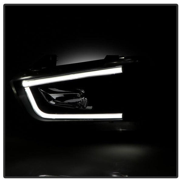 Spyder Dodge Charger 2011 - 2014 Projector Headlights Halogen - Light Tube DRL Blk PRO-YD-DCH11-LTDRL-BK - GUMOTORSPORT