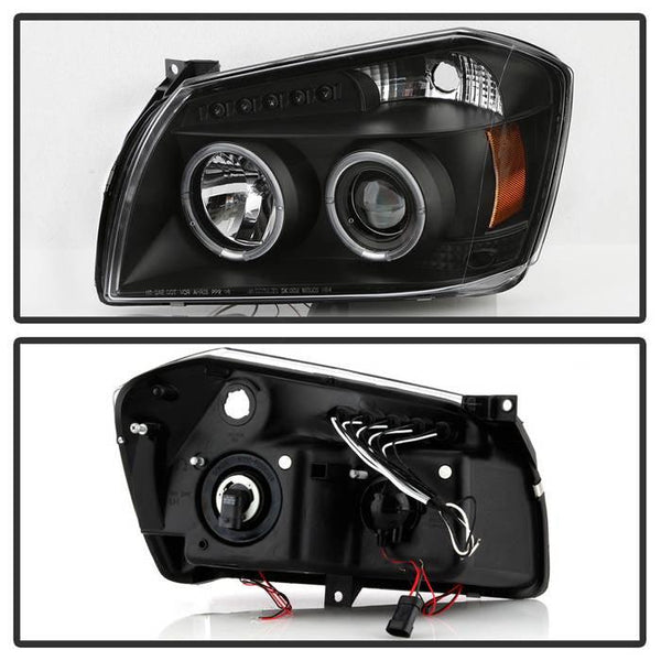 Spyder Dodge Magnum 2005 - 2007 Projector Headlights LED Halo LED Blk (Not Included) PRO-YD-DMAG05-LED-BK - GUMOTORSPORT