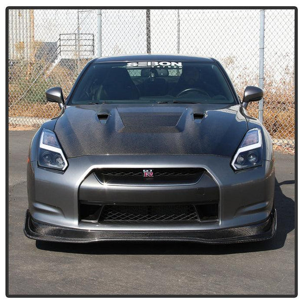 Spyder Nissan GTR R35 2009 - 2014 - Projector Headlights - DRL LED - Black - GUMOTORSPORT