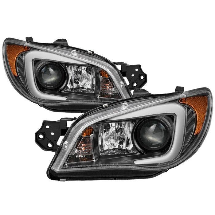 Spyder Subaru WRX 2006 - 2007 Projector Headlights - HID Model Only - Black PRO-YD-SWRX06-HID-LBDRL-BK - GUMOTORSPORT