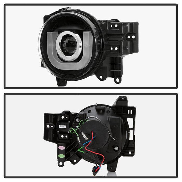 Spyder Toyota FJ Cruiser 2007 - 2014 Projector Halogen Model- 3D DRL LED Blk PRO-YD-TFJ07-3DDRL-BK - GUMOTORSPORT