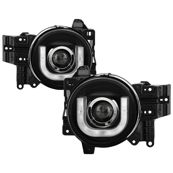 Spyder Toyota FJ Cruiser 2007 - 2014 Projector Halogen Model- 3D DRL LED Blk PRO-YD-TFJ07-3DDRL-BK - GUMOTORSPORT