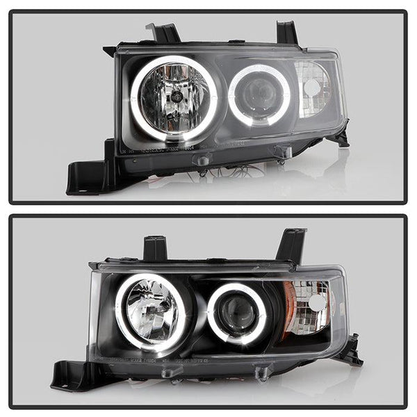 Spyder Scion XB 03-07 Projector Headlights LED Halo Black High H1 Low 9006 PRO-YD-TSXB03-HL-BK - GUMOTORSPORT