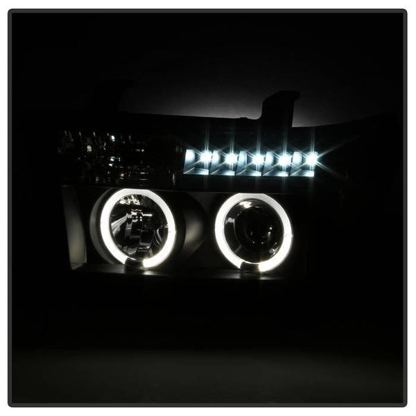 Spyder Toyota Tundra 2007 - 2013  Projector Headlights LED Halo LED Blk PRO-YD-TTU07-HL-BK - GUMOTORSPORT