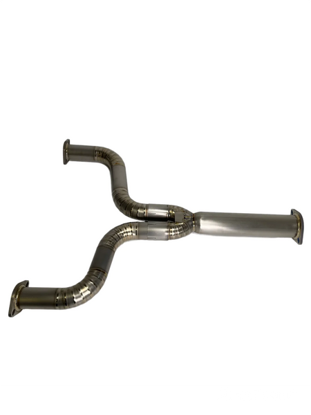 PLM Power Driven Titanium Mid Y-Pipe for Nissan 370Z - GUMOTORSPORT