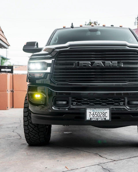 Baja Designs 2019+ Ram 2500/3500 S2 Sport Fog Pocket Kits - White - GUMOTORSPORT