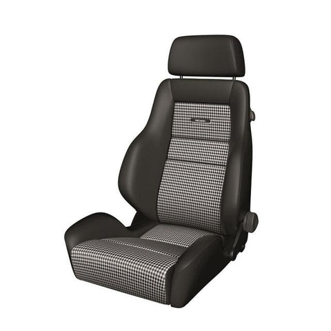 Recaro Classic LS Seat - Black Leather/Pepita Fabric - GUMOTORSPORT