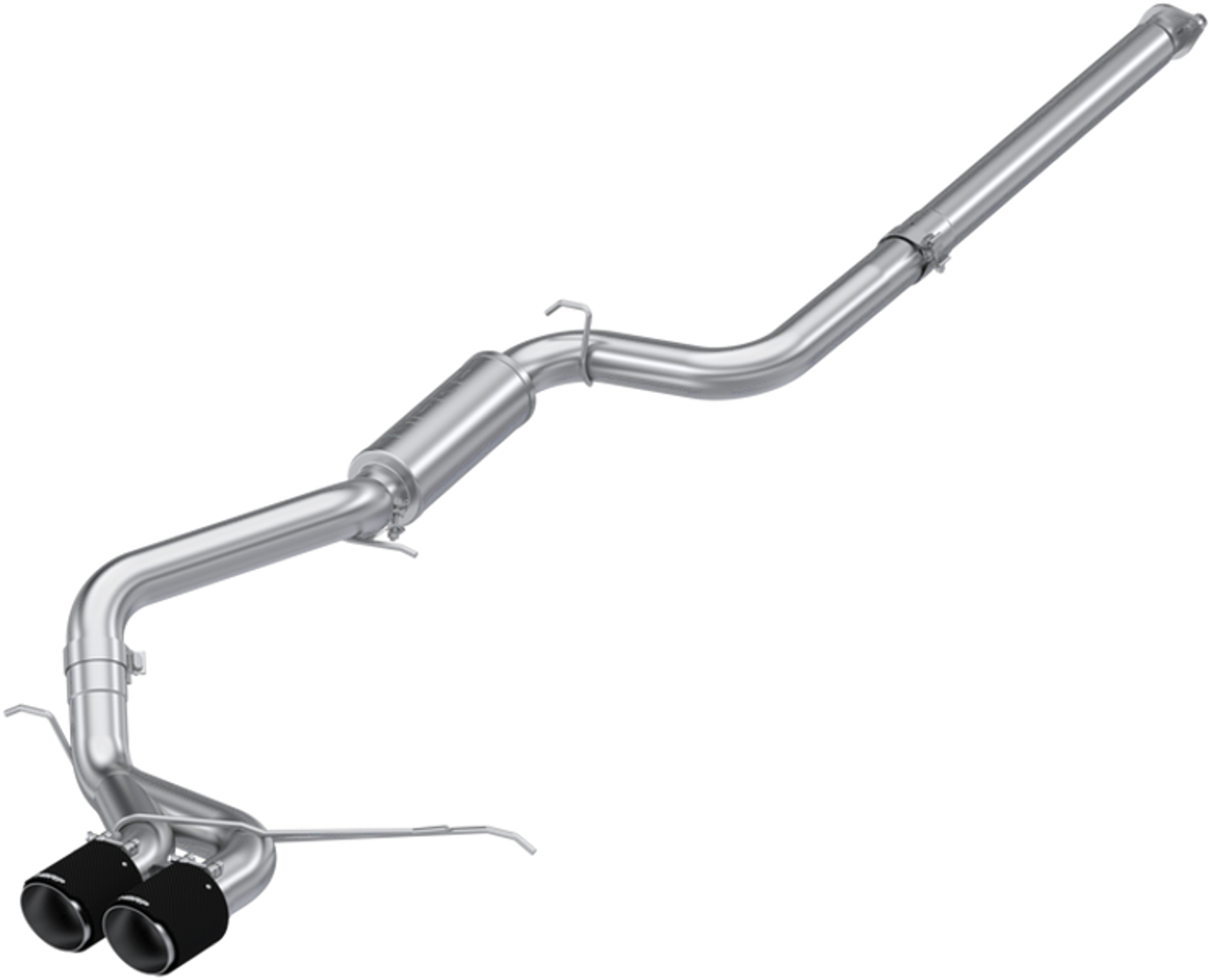 MBRP 3" Cat-Back, Dual Rear Exit, 2013-2018 Ford Focus ST 2.0L EcoBoost, Race Profile, T304 Stainless Steel w/ CF Tips