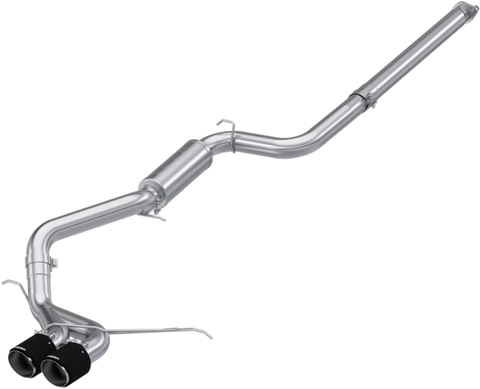 MBRP 3" Cat-Back, Dual Rear Exit, 2013-2018 Ford Focus ST 2.0L EcoBoost, Race Profile, T304 Stainless Steel w/ CF Tips