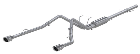 MBRP 2.5" Cat Back, Dual Split Rear, T409 (through stock bumper), 2009-2022 Dodge Ram 1500 5.7L Hemi