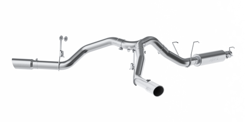 MBRP 4" Cat Back, Dual Split Side Exit, AL, Ram 2500 6.4L 2014 - 2022