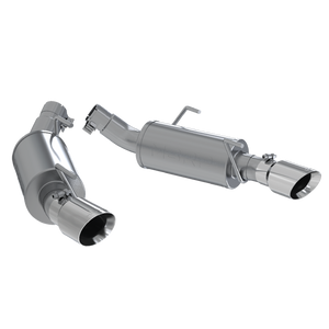 MBRP 2.5" Dual Mufflers Axle Back, Split Rear, AL, Ford Mustang GT 4.6L 2005 - 2010, GT500 2007 - 2010 - GUMOTORSPORT