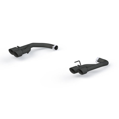 MBRP 2018 - 2022 Ford Mustang GT 2.5in Black Coated Non Active Dual Axle Back Exhaust - 4in Dual Wall Tips - GUMOTORSPORT