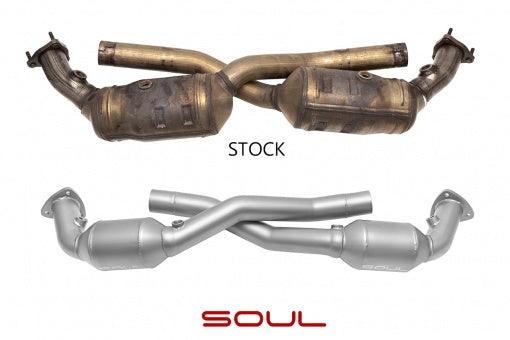 SOUL 99-04 Porsche 996 Carrera Sport Catalytic Converters - GUMOTORSPORT