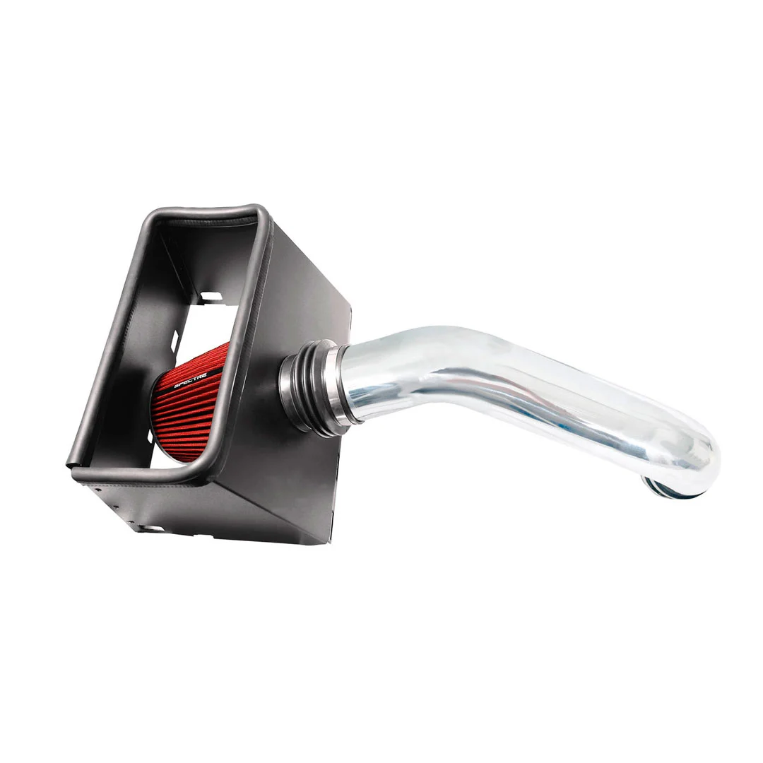 Spectre 2009 - 2018 Dodge RAM 1500/2500 V8-5.7L F/I Air Intake Kit - Polished w/Red Filter