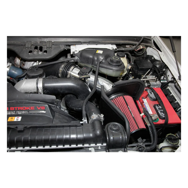 Spectre 2003 - 2007 Ford Super Duty V8-6.7L DSL Air Intake Kit - Polished w/Red Filter