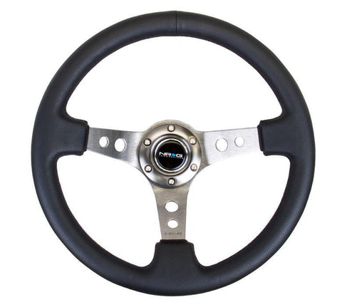 NRG RST-006GM: 350mm Sport Steering Wheel 3" Deep Dish Gunmetal - GUMOTORSPORT