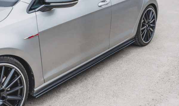 Maxton Gloss Black Side Skirts  - Volkswagen GTI 2018+ - GUMOTORSPORT