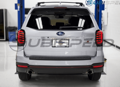 OLM USDM CS Style LED Tail Lights Dark Smoke Lens w/ Gold Reflector - Subaru Forester 2014 - 2018 - GUMOTORSPORT