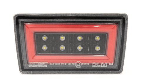 OLM F1 Style 4th Brake Light V2 w/Clear Lens, Gloss Black Base, Red Bar - Subaru WRX / STI 2015-2021 - GUMOTORSPORT