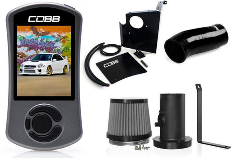 COBB Tuning Stage 1+ Power Package Black - Subaru WRX 2002-2005 - GUMOTORSPORT