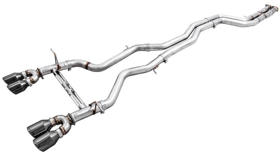 AWE Tuning BMW F8X M3/M4 Resonated Track Edition Exhaust - Diamond Black Tips (102mm) - GUMOTORSPORT