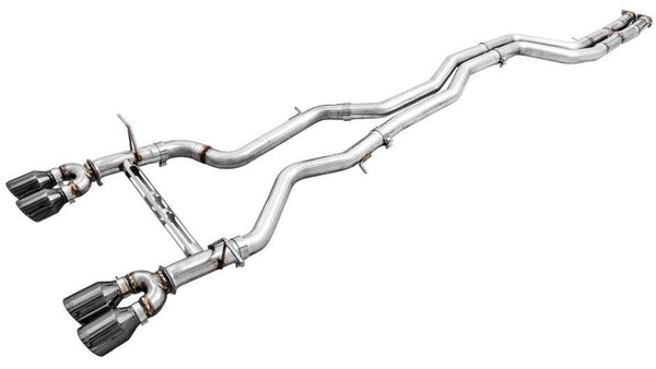 AWE Tuning BMW F8X M3/M4 Resonated Track Edition Exhaust - Diamond Black Tips (102mm) - GUMOTORSPORT